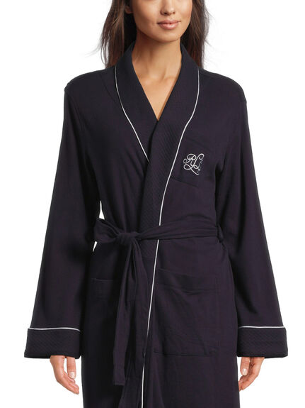 Quilted Shawl Collar Robe