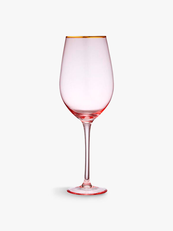 Chloe Peach Wine Glass