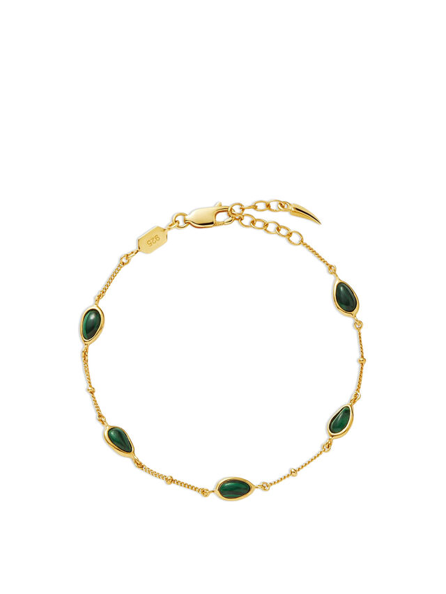 Green Malachite Stone Bracelet