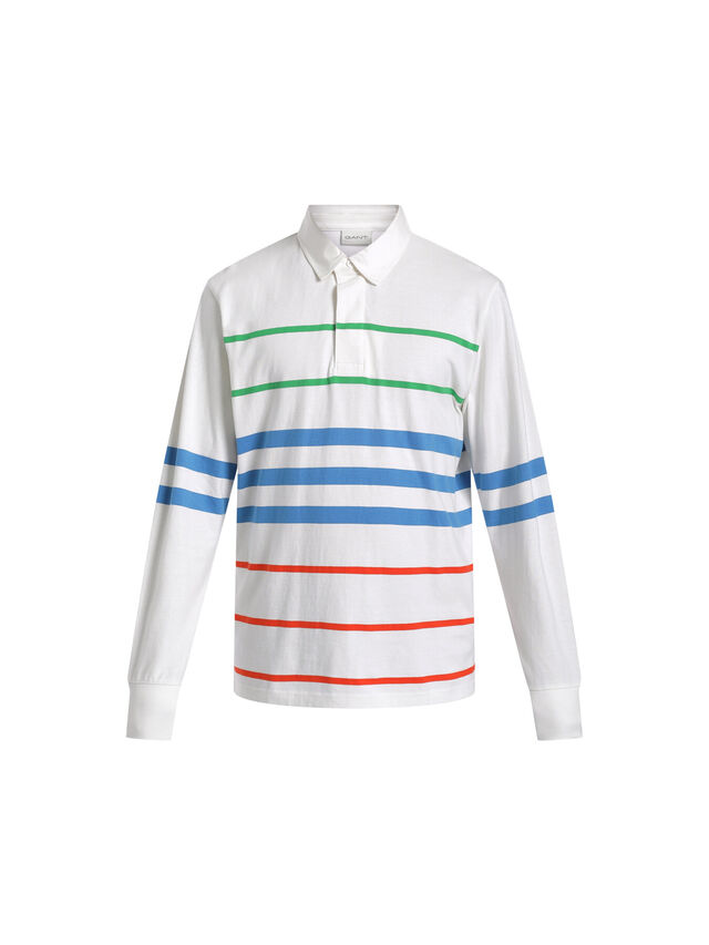 Multistripe Rugby Polo Top