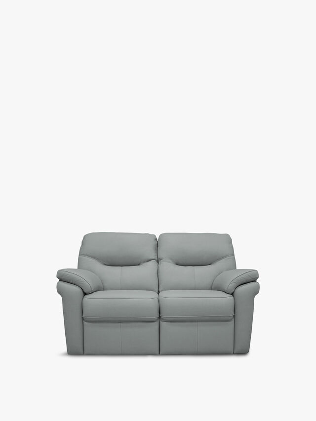 Seattle 2 Seater Sofa in Cambridge Grey Leather
