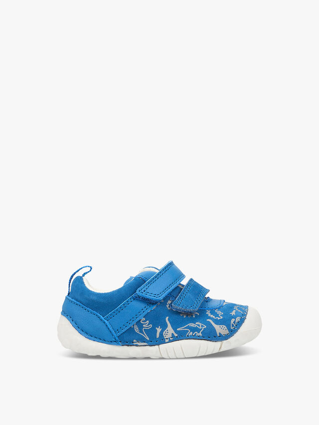 Roar Bright Blue Nubuck Baby Shoes