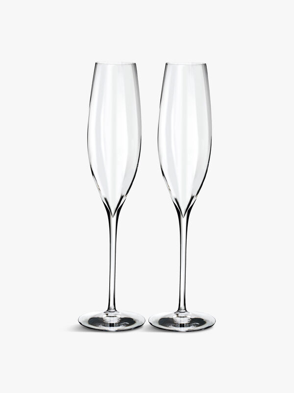Elegance Optic Champagne Flute Set of 2