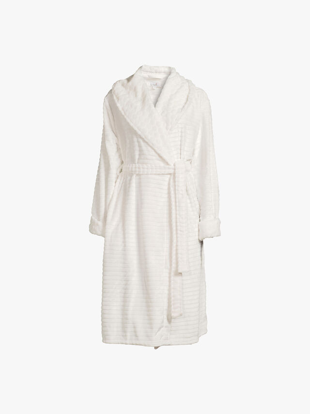 Charlotte Textured Stripe and Spots Robe