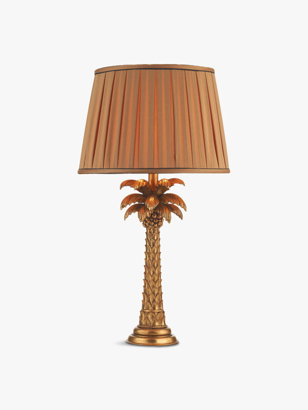 Palm Table Lamp Gold Base