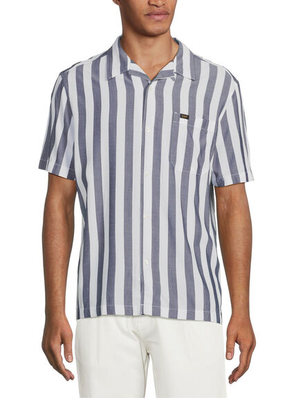 Stripe Short Sleeve Resort Shirt