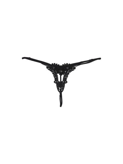 Lace Ouvert Thong