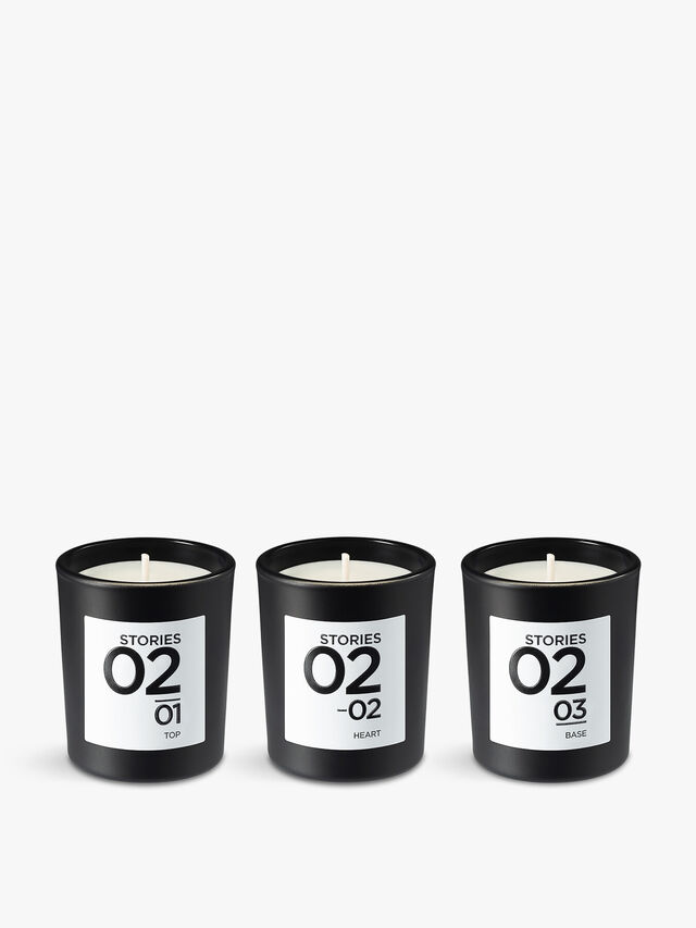 No 02 Bougie Parfumee Scented Candle Trio 3x70g