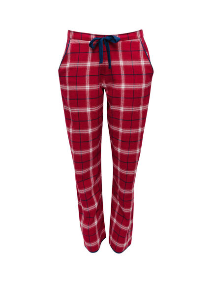 Noel Red Check Pyjama Bottoms