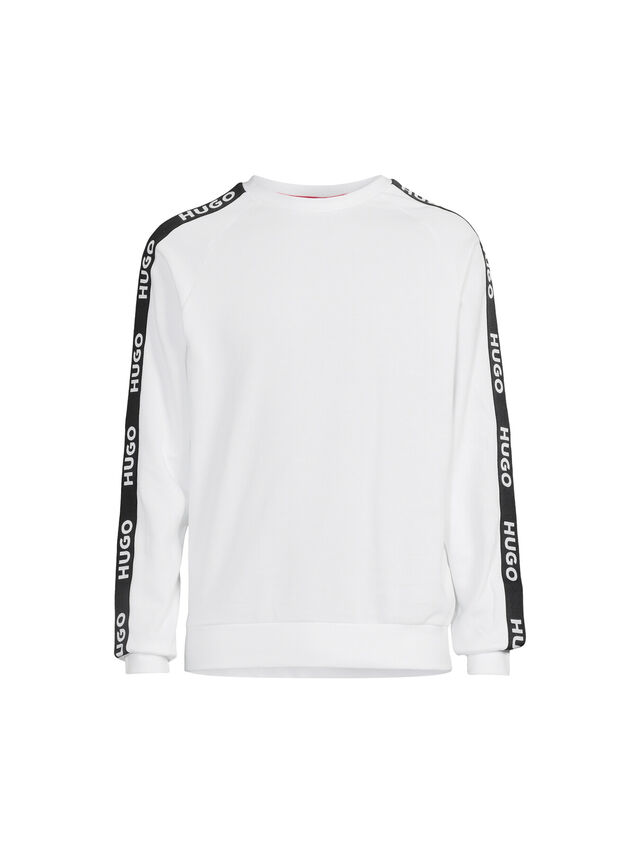 Cotton-Terry Sweatshirt With Logo Tape And Ribbed Cuffs