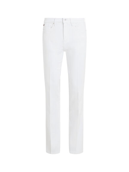 Mid Rise Bootcut White Jeans