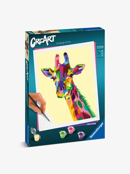 CreArt Adult Paint by Numbers - Funky Giraffe