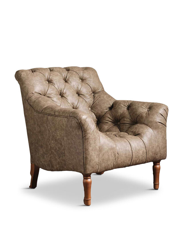 Forman Brown Leather Armchair