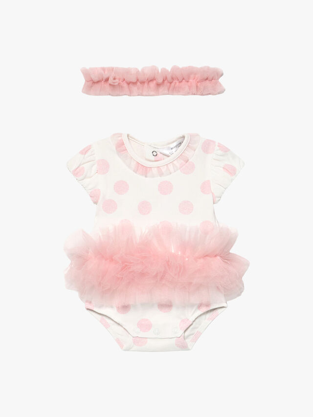 Spotted Tulle Trim Body