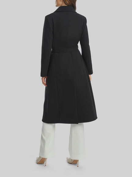 Three Buttons Belted Coat