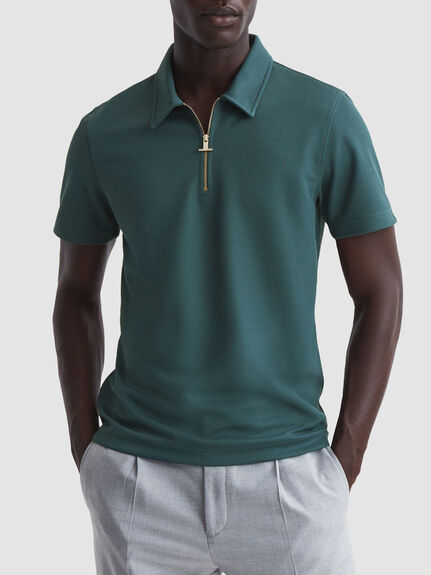 Floyd Slim Fit Half-Zip Polo Shirt