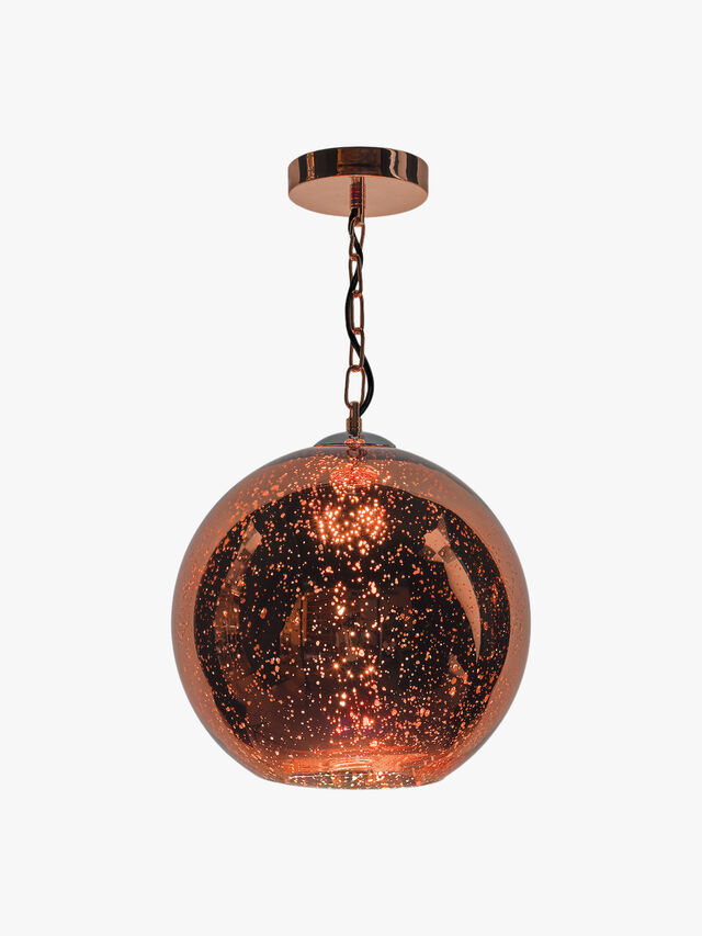 Speckle 1 Light Electro Plated Pendant