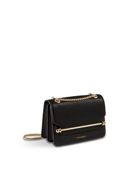 East West Mini Shoulder Bag with Leather