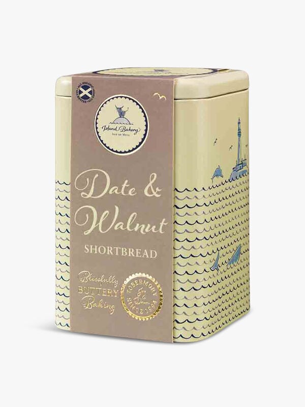 Walnut and Date Shortbread Tin 175g