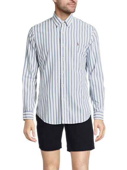 Custom Fit Stripe Oxford Shirt