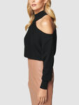 Nelly Cut Out Shoulder Knit Jumper