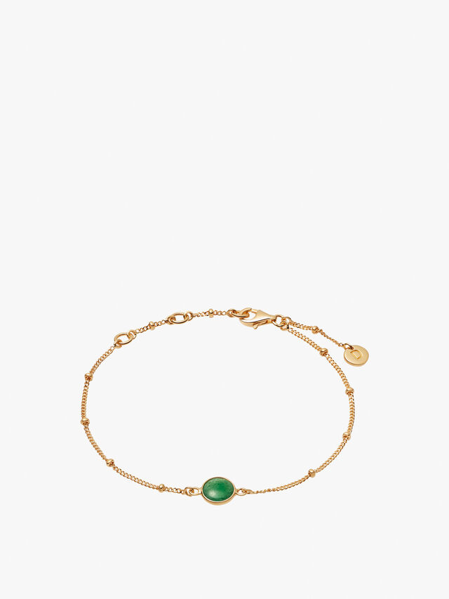 Green Adventurine Gold Healing Bracelet