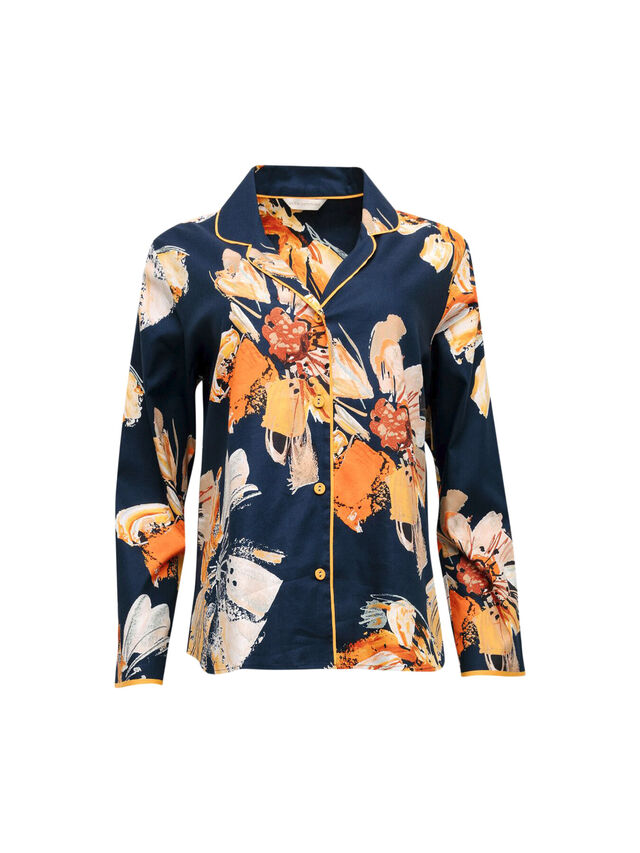 Cosmo Navy Floral Pyjama Top