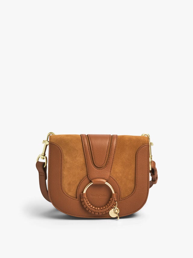 Hana Medium Suede Leather Crossbody Bag