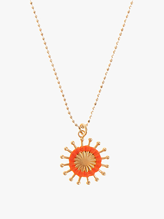 Sunburst Short Pendant Necklace