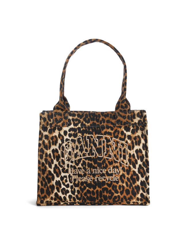 Large Easy Shopper Bag Leopard Print