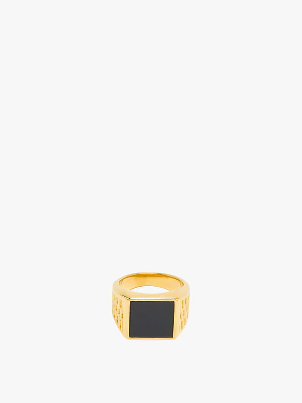 Gold Onyx Ring
