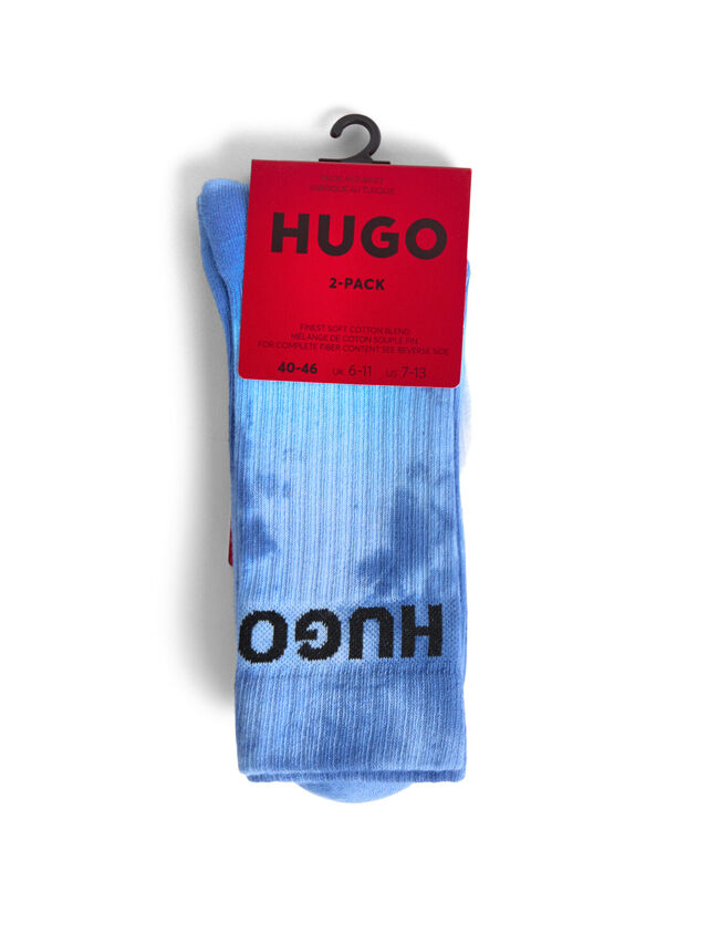 Two-Pack Of Cotton-Blend Short Socks With Logos