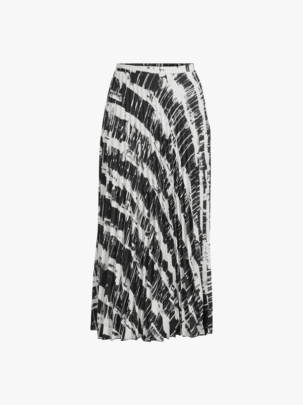 Abstract Print Midi Skirt