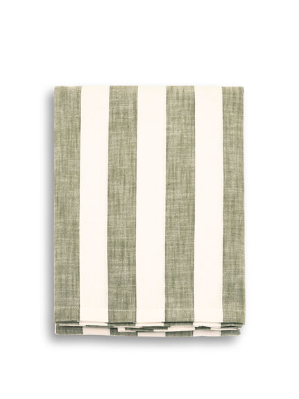 Wide Stripe Tablecloth