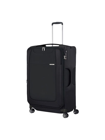 D Lite Spinner 4 wheel 78cm expandable black suitcase