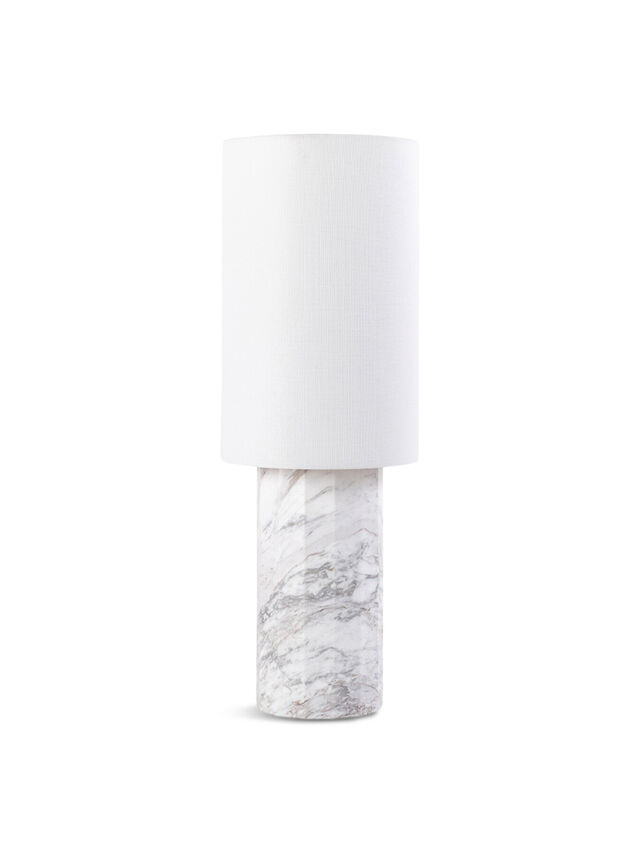 Colonna Marble Complete Table Lamp Grey