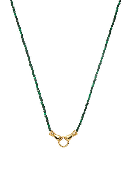 Harris Reed Mini Beaded Gemstone Necklace