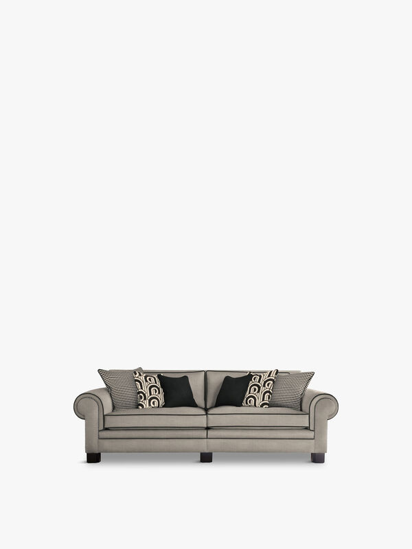 Coco Grand Split Sofa with Scatter Cushions