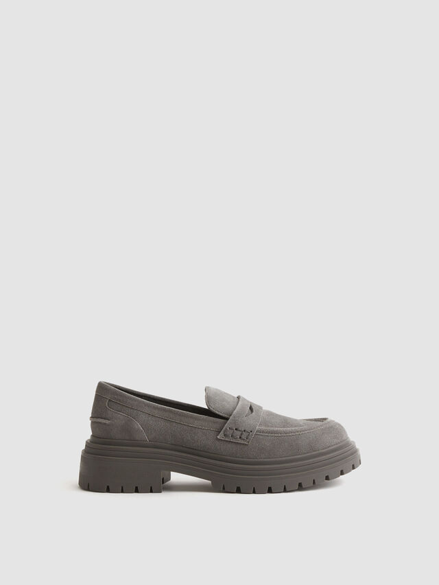 Adele Suede Chunky Cleated Loafers