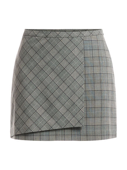 Checkered Mix Mini Skirt