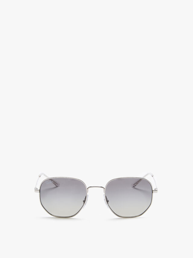 Angular Round Metal Sunglasses