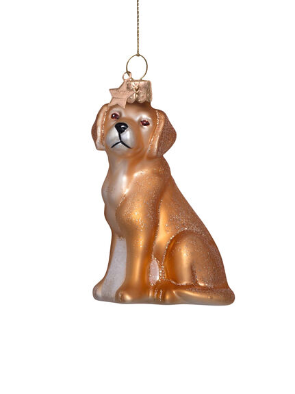 Blonde Labrabor Glass Bauble