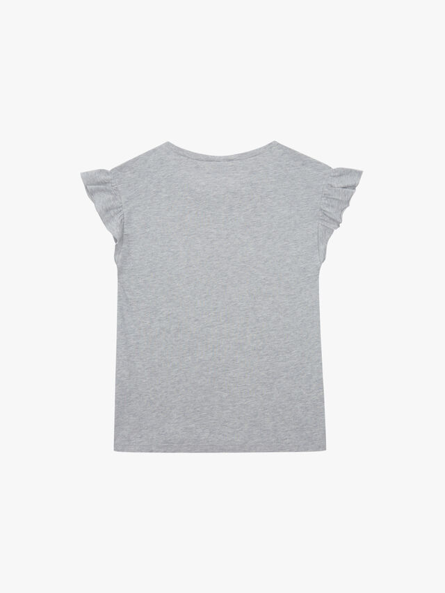 Frill Sleeve T-shirt