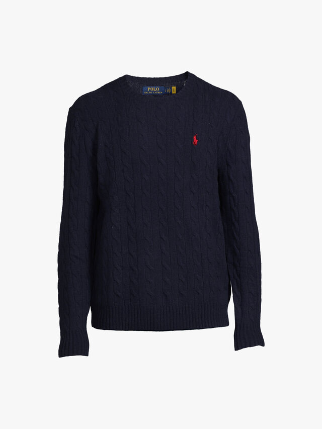Wool Cashmere Blend Cable Knit