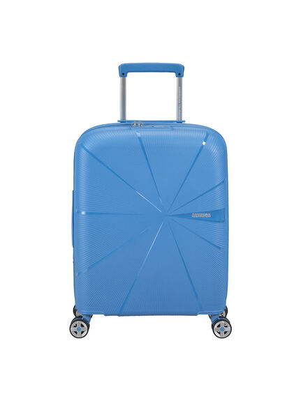 American Tourister Starvibe Spinner Expandable 55cm Suitcase, Tranquil Blue
