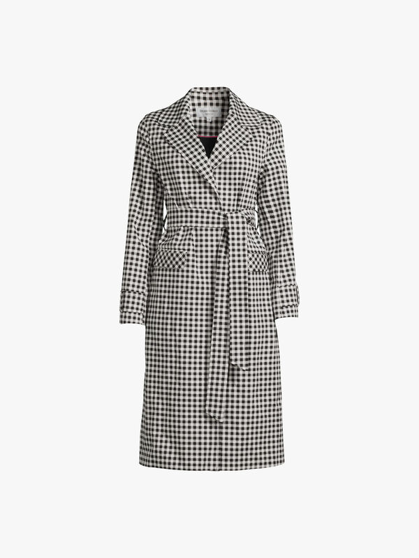 Ruth Gingham Trench Coat