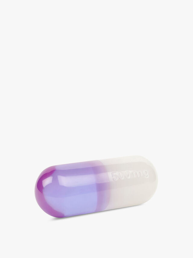 Large Acryclic Pill Purple