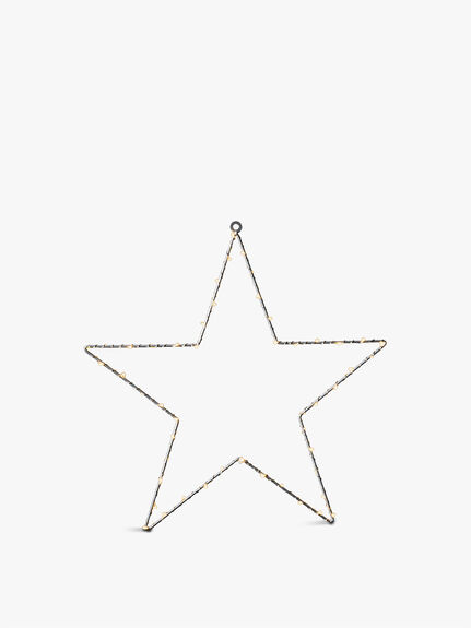 LED Hanging Star Gold 45cm