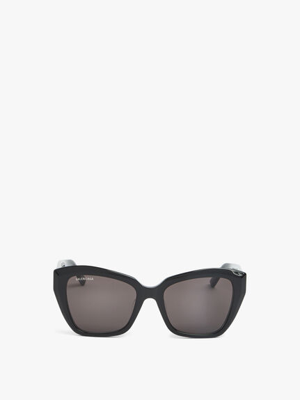 BB0273SA Cat Eye Black BB Logo Acetate Sunglasses