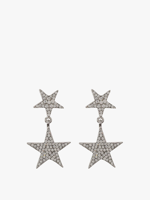 Double Star Drop Earring